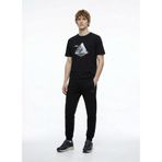 Jeep Bisiklet Yaka Baskılı T-Shirt, L, 5003328108, Siyah, Erkek