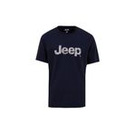 Jeep Bisiklet Yaka Baskılı T-Shirt, M, 5003222947, Lacivert, Erkek
