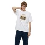 Jeep Bisiklet Yaka Baskılı T-Shirt, S, 5003328080, Taş, Erkek