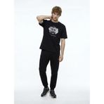 Jeep Bisiklet Yaka Baskılı T-Shirt, S, 5003328096, Siyah, Erkek