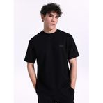 Jeep Bisiklet Yaka Düz T-Shirt, XL, 5003328114, Siyah, Erkek