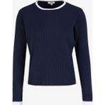 Jeep Bisiklet Yaka Relaxed Düz Lacivert Kazak Kadın J4WL-KZK7142 - XL