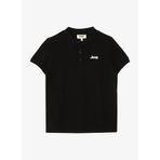 Jeep C4SB-TST104 Siyah Polo Yaka Relaxed Baskılı Polo Erkek Çocuk T-shirt