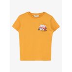 Jeep C4SB-TST4020 Hardal Bisiklet Yaka Relaxed Baskılı Erkek Çocuk T-Shirt