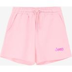 Jeep C4SG-SHT7033 Pembe Relaxed Baskılı Kız Çocuk Şort