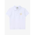 Jeep C4SG-TST4119 Ekru Polo Yaka Relaxed Baskılı Kız Çocuk T-Shirt