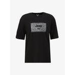 Jeep C4SM-TST4647 Siyah Bisiklet Yaka Loose Fit Baskılı Erkek T-Shirt