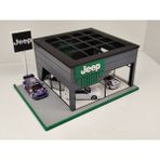 Jeep Diecast Showroom Garaj Diorama 1:64 Ölçek