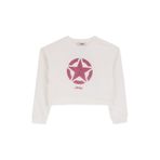 Jeep Ekru Kız Çocuk Payetli Sweatshirt, 5-6 Yaş