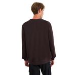 Jeep Erkek Bisiklet Yaka Baskılı Sweatshirt, Kahve, 2XL