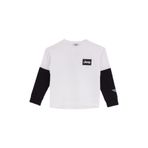 Jeep Erkek Çocuk Sweatshirt, Siyah-Ekru Blok Desenli, 7-8 Yaş