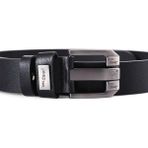Jeep Field Premium Hakiki Deri Metal Toka Erkek Kemer - Siyah - 115 cm