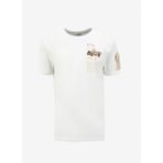 Jeep J4SM-TST7239 Kırık Beyaz Bisiklet Yaka Relaxed Baskılı Erkek T-Shirt