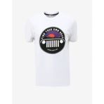 Jeep J4SM-TST7241 Bisiklet Yaka Baskılı Kırık Beyaz Erkek T-Shirt