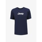 Jeep J4SM-TST7246 Lacivert Bisiklet Yaka Baskılı Erkek T-shirt