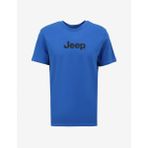 Jeep J4SM-TST7246 Mavi Bisiklet Yaka Baskılı Erkek T-Shirt