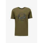 Jeep J4SM-TST7258 Haki Bisiklet Yaka Relaxed Baskılı Erkek T-shirt