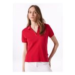Jeep Kadın Polo Yaka T-shirt 5003224584, Kırmızı, XS