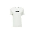 Jeep Kırık Beyaz Bisiklet Yaka Basic Fit Baskılı Pamuk T-Shirt, 2XL, 5003097137, Kırık Beyaz, Erkek