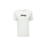 Jeep Kırık Beyaz Bisiklet Yaka Basic Fit Baskılı Pamuk T-Shirt, S, 5003097137, Kırık Beyaz, Erkek