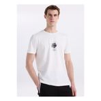 JEEP Kırık Beyaz Erkek Relaxed Baskılı T-Shirt J6SM-TST7800