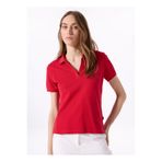 Jeep Kırmızı Kadın Relaxed Düz Polo T-Shirt J5SL-TST7070