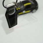 Jeep Logo Krom Metal Deri Stil Anahtarlık
