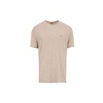Jeep Loose Fit Keten Karışımlı T-Shirt, S, 5003223027, Taş, Erkek