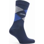 Jeep Pamuklu Erkek Pantolon Çorabı - 39 - 45 - Mavi - Beyaz
