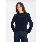 Jeep Relaxed Ajurlu Kazak, XS, 5003276339, Lacivert, Kadın