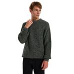 Jeep Relaxed Bisiklet Yaka Kazak, L, 5003262590, Haki, Erkek