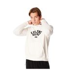 Jeep Relaxed Çıkarılabilir Kapüşonlu Baskılı Sweatshirt, M, 5003160123, Ekru, erkek