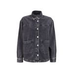 Jeep Relaxed Yıkamalı Denim Gömlek, XS, 5003163246, Siyah, Kadın