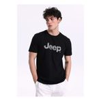 JEEP Siyah Erkek Relaxed Baskılı T-Shirt J5SM-TST7351