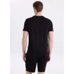 Jeep Siyah Erkek Relaxed Baskılı T-Shirt J6SM-TST7481