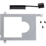 Jelang 1 Takım HDD Caddy Braketi Sabit Disk Adaptörü SSD Kablo Konektörü Dizüstü Aksesuar Vidası Dell E7450 Kiti Sıcak (Yurt Dışından) - Siyah