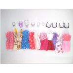 Jelang 20 Ürün/set Bebek Aksesuarları 10X Mix Moda Sevimli Elbise + 4x Gözlük + 6x Kolye Elbise Barbie Için Giysiler (Yurt Dışından) - NA