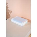 Jelli Ortopedik Visco Yastık Serinleten Yastık 45*31*10/7 cm - 45 x 30 cm - Beyaz