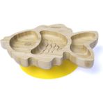 Jellyboon Bambu Balık Sarı Vakumlu Tabak