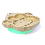 Jellyboon Yeşil Bambu Maymun Vakumlu Tabak