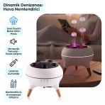 Jellyfish Ultrasonik Hava Nemlendirici – Deniz Anası Tasarımlı, Kumandalı, LED Işıklı ve Sese Duyarlı Ritim Modlu Buhar Makinesi