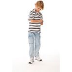 Jena Erkek Çocuk Kargo Cepli Denim Pantolon 3-8 Yaş Mavi - 5 - 6 Yaş