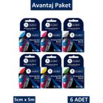 Jenbol Kinesio Bandı - 6 Renk Avantaj Paket - Sarı - 1