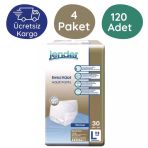 Jender 120 Adet 4 Paket 30'lu Large Emici Külot