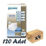 Jender 120 Adet XL Emici Külotlu Hasta Bezi