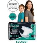 Jender Bel Bantlı Hasta Bezi Xs 30'lu x 2 Adet - Standart - Çok Renkli