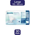 Jender Belbantlı Büyük Boy 30 Adet Beyaz Hasta Bezi