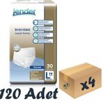 Jender Emici Külot Yetişkin Hasta Bezi L 30’lu 4 Paket 120 Adet