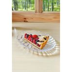 Jenisa Cam Pasta ve Salata Servis Tabağı Seti 20X15 cm 1 Adet Balık