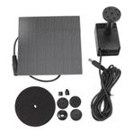 Jenngaoo DIY Solar Su Pompası Kiti, 7 V 1,5 W Güneş Enerjili Şelale Dış Mekan Fıskiyesi, Kuş Havuzu, Göletler, Bahçe, Havuz ve Akvaryum için 6 Nozullu